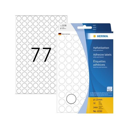 HERMA Markierungspunkt 13 mm 2.464 Etik./Pack.