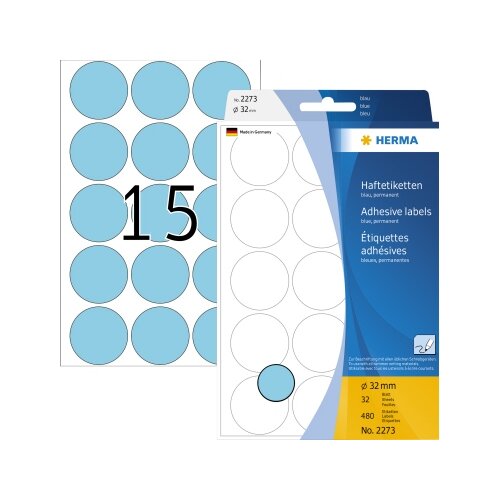 HERMA Markierungspunkt 32 mm 480 Etik./Pack.