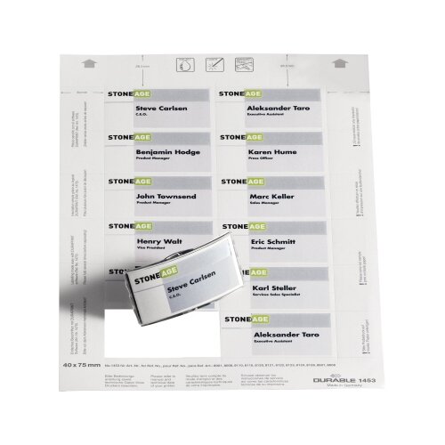 DURABLE Einsteckschild BADGEMAKER® 75 x 40 mm (B x H)