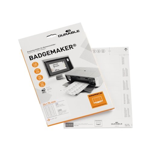 DURABLE Einsteckschild BADGEMAKER® 74 x 34 mm (B x H)