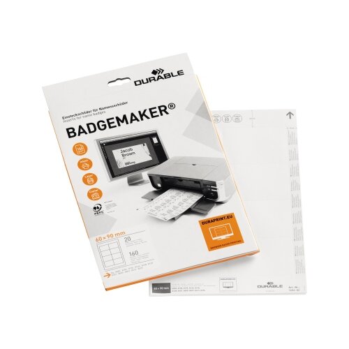 DURABLE Einsteckschild BADGEMAKER® 90 x 60 mm (B x H)