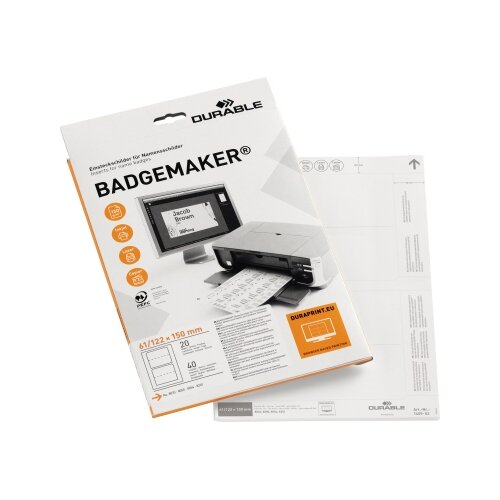 DURABLE Einsteckschild BADGEMAKER® 61 x 150 mm (B x H)