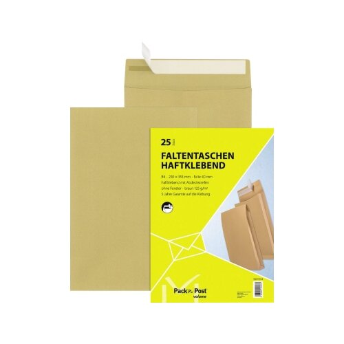 MAILmedia Faltentasche DIN B4 ohne Fenster