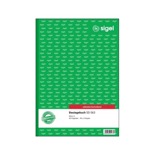 SIGEL Bautagebuch SD 063