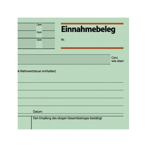 SIGEL Einnahmebeleg EB 615