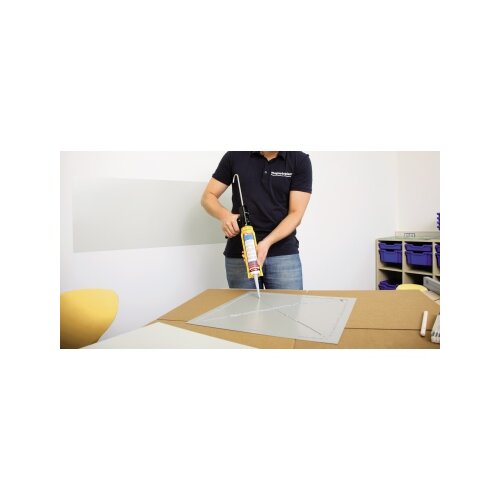 magnetoplan® Magnetplatte magnetowand® Anbringung unter der Tapete