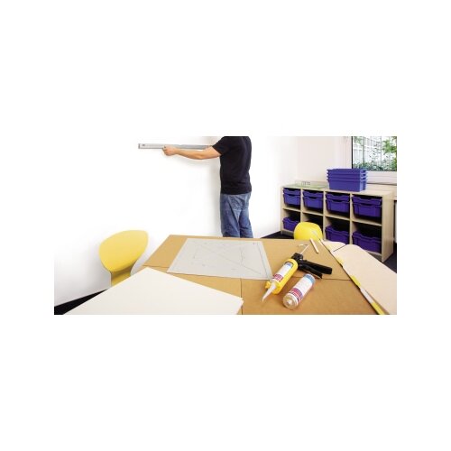 magnetoplan® Magnetplatte magnetowand® Anbringung unter der Tapete