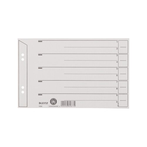 Leitz Trennblatt 24 x 15 cm (B x H) 100 St./Pack.