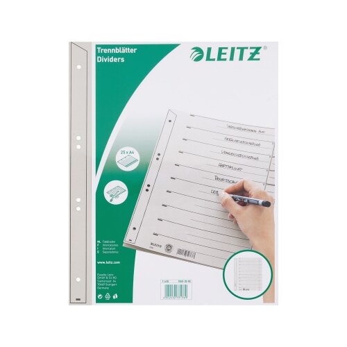 Leitz Trennblatt hinterklebt 25 St./Pack.