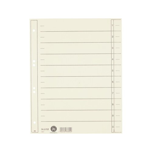 Leitz Trennblatt hinterklebt 100 St./Pack.