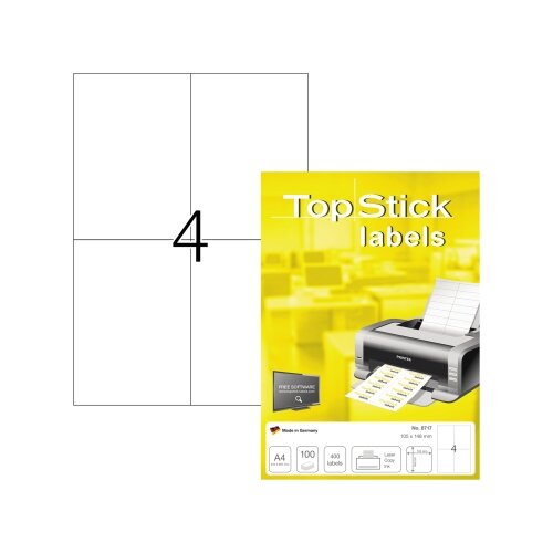 Universaletikett TopStick 105 x 148 mm (B x H)