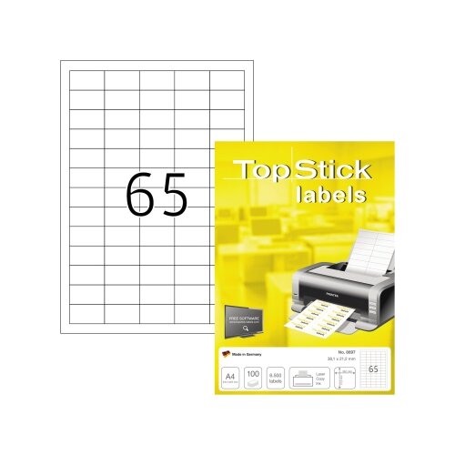 Universaletikett TopStick 38 x 21,2 mm (B x H)