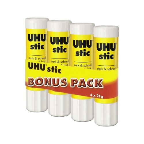 UHU® Klebestift stic 4 x 21 g/Pack.
