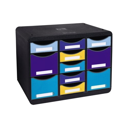 Exacompta Schubladenbox STORE-BOX Multi Bee Blue schwarz