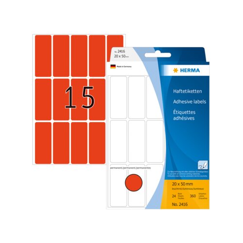 HERMA Universaletikett 20 x 50 mm (B x H)