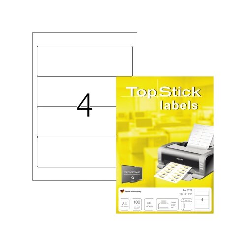 Ordnerrückenetikett Top Stick breit/kurz