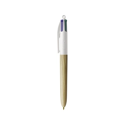 BIC® Mehrfarbkugelschreiber 4 Colours® Wood Style