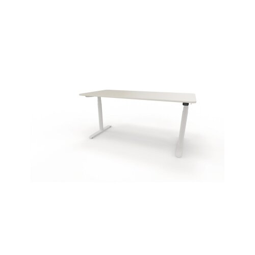 Schreibtisch se:lab e-desk 1.600 x 650-1.280 x 800 mm (B x H x T) weiß