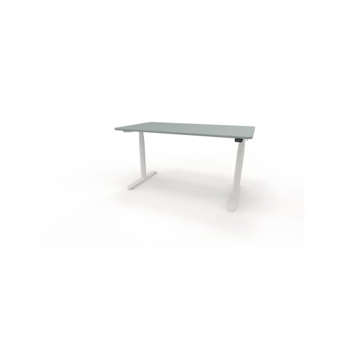Schreibtisch se:lab e-desk 1.400 x 650-1.280 x 900 mm (B x H x T) fjordgrün, Neutralware