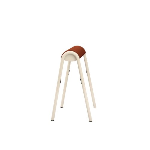 Sitz-Steh-Hocker se:lab hopper rotorange, Neutralware