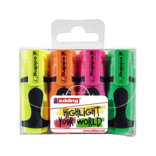 edding Textmarker 7 mini highlighter 4 St./Pack.