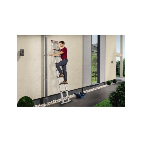 Hailo Teleskopleiter T80 FlexLine max. Arbeitshöhe 3,97 m