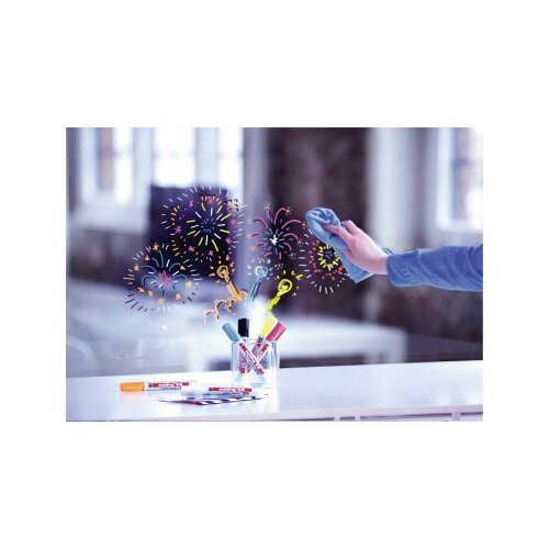 edding Glasboardmarker 95 4 St./Pack. Kartonschachtel