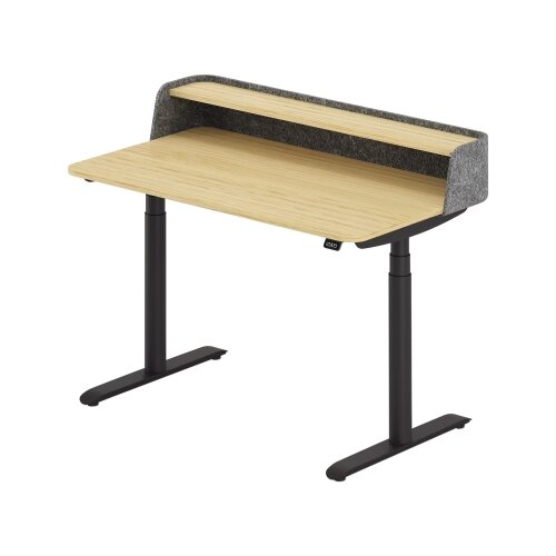 Schreibtisch se:desk home 1.200 x 650-1.280 x 700 mm (B x H x T) eiche