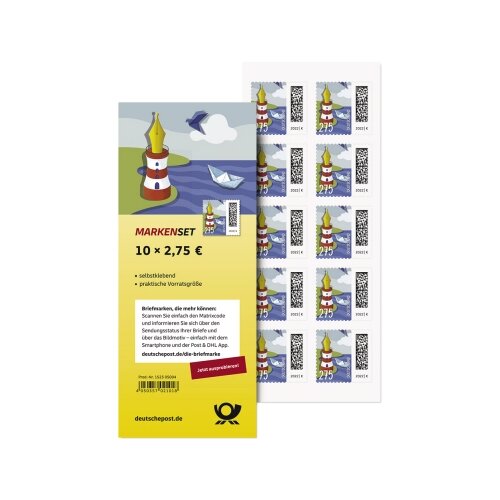 Briefmarke Welt der Briefe 2,75 Euro 10 St./Pack.