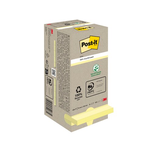 Post-it® Haftnotiz Recycling Notes Tower 76 x 76 mm (B x H)