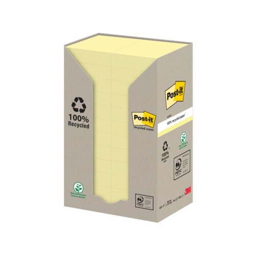 Post-it® Haftnotiz Recycling Notes Tower 38 x 51 mm (B x H)
