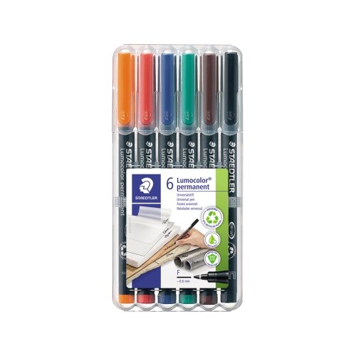 STAEDTLER® Folienstift Lumocolor® permanent 318 6 St./Pack.
