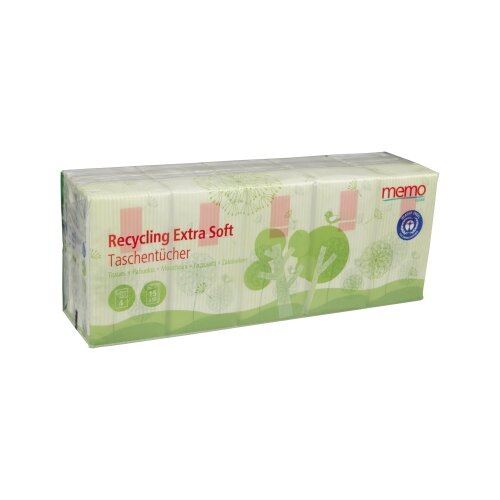 memo Papiertaschentücher Recycling Extra Soft