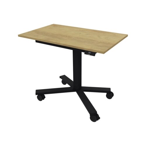 NowyStyl Schreibtisch eModel 2.0 MINI 900 x 710-1.170 x 550 mm (B x H x T) natural hickory