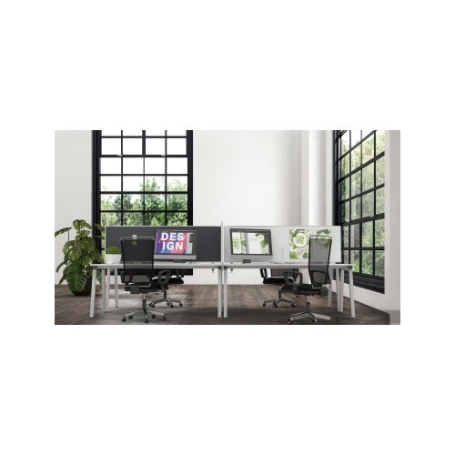 magnetoplan® Tischtrennwand VarioPin 160 x 50 cm (B x H)