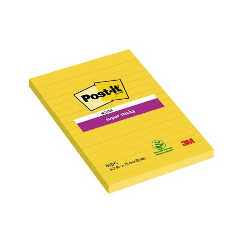 Post-it® Haftnotiz Super Sticky Notes liniert