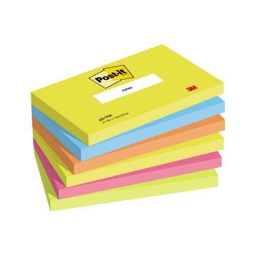 Post-it® Haftnotiz Notes Energetic Collection 6 Block/Pack.