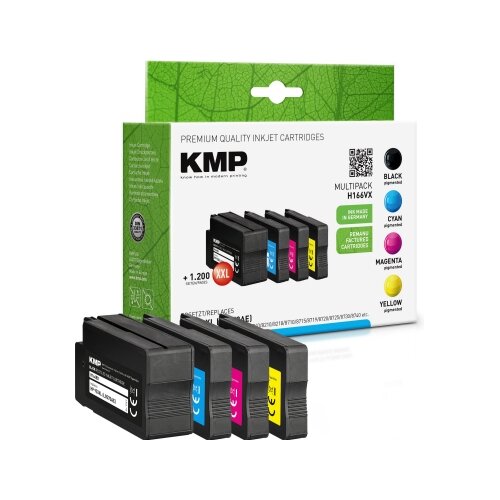 KMP Tintenpatrone Kompatibel mit HP 953XL schwarz, cyan, magenta, gelb