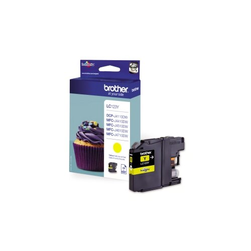 Brother Tintenpatrone LC-123Y gelb