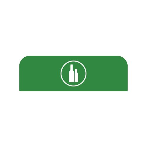Rubbermaid Hinweisschild 48,9 x 20,36 cm (B x H) Glas