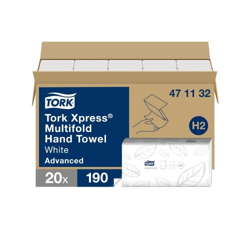 Tork Papierhandtücher Xpress® Advanced 21,3 x 23,4 cm (B x L)