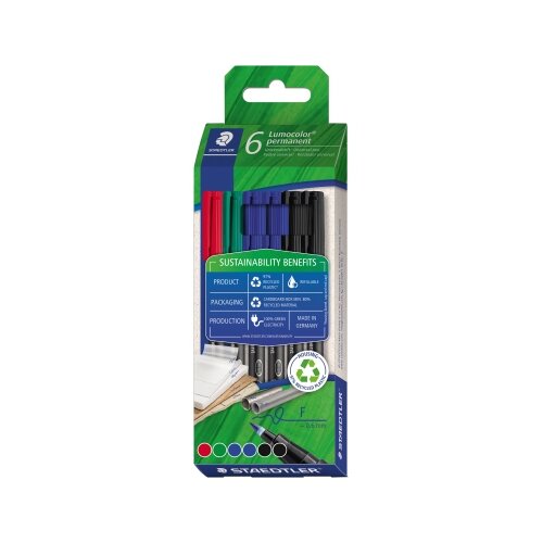 STAEDTLER® Folienstift Lumocolor® permanent 318 6 St./Pack.