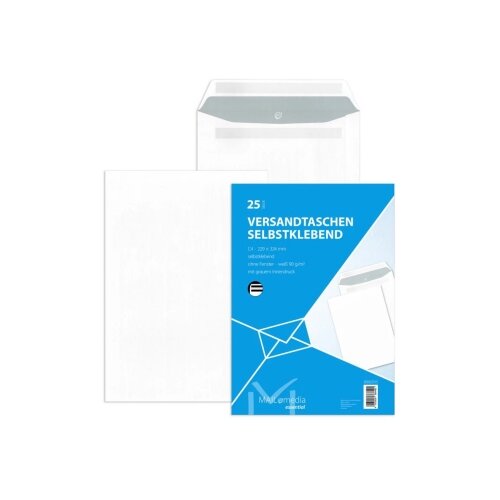 MAILmedia Versandtasche DIN C4 25 St./Pack.