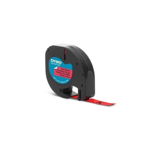 DYMO® Schriftbandkassette LT 12 mm x 4 m (B x L) Kunststoff, 100 % recycelt rot
