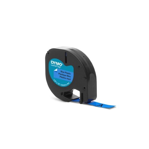 DYMO® Schriftbandkassette LT 12 mm x 4 m (B x L) Kunststoff, 100 % recycelt blau