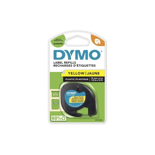 DYMO® Schriftbandkassette LT 12 mm x 4 m (B x L) Kunststoff, 100 % recycelt gelb