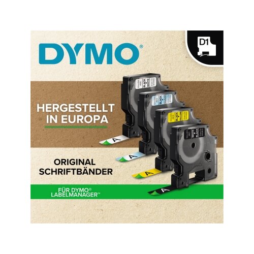 DYMO® Schriftbandkassette D1 9 mm x 7 m (B x L) blau