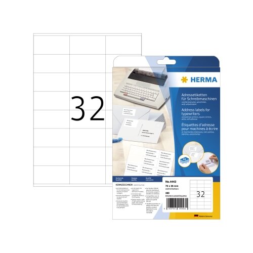 HERMA Adressetikett 70 x 36 mm (B x H)