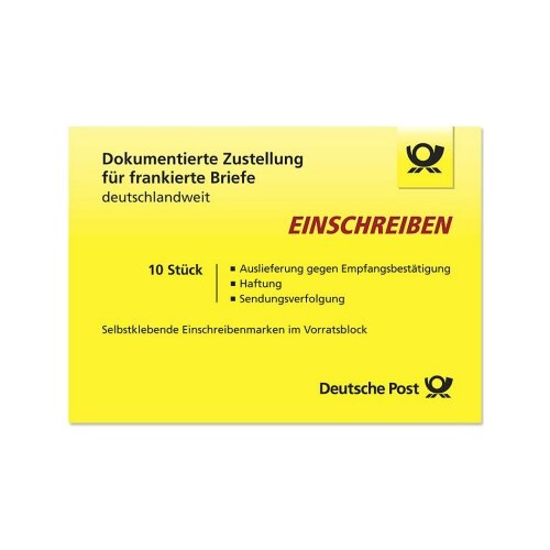Briefmarke Einschreiben national