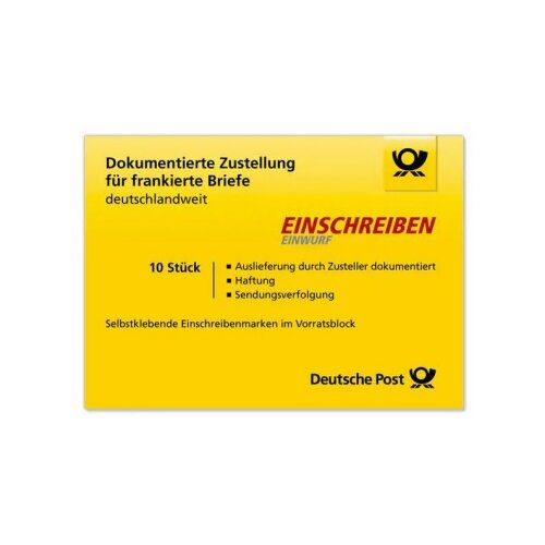Briefmarke Einschreiben/Einwurf national